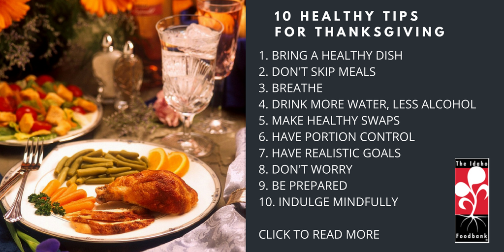 10 Healthy Thanksgiving Tips – The Idaho Foodbank