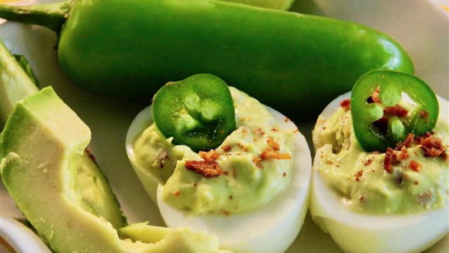 Avocado Deviled Eggs