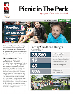 The Idaho Foodbank 2019 Picnic in the Park Report